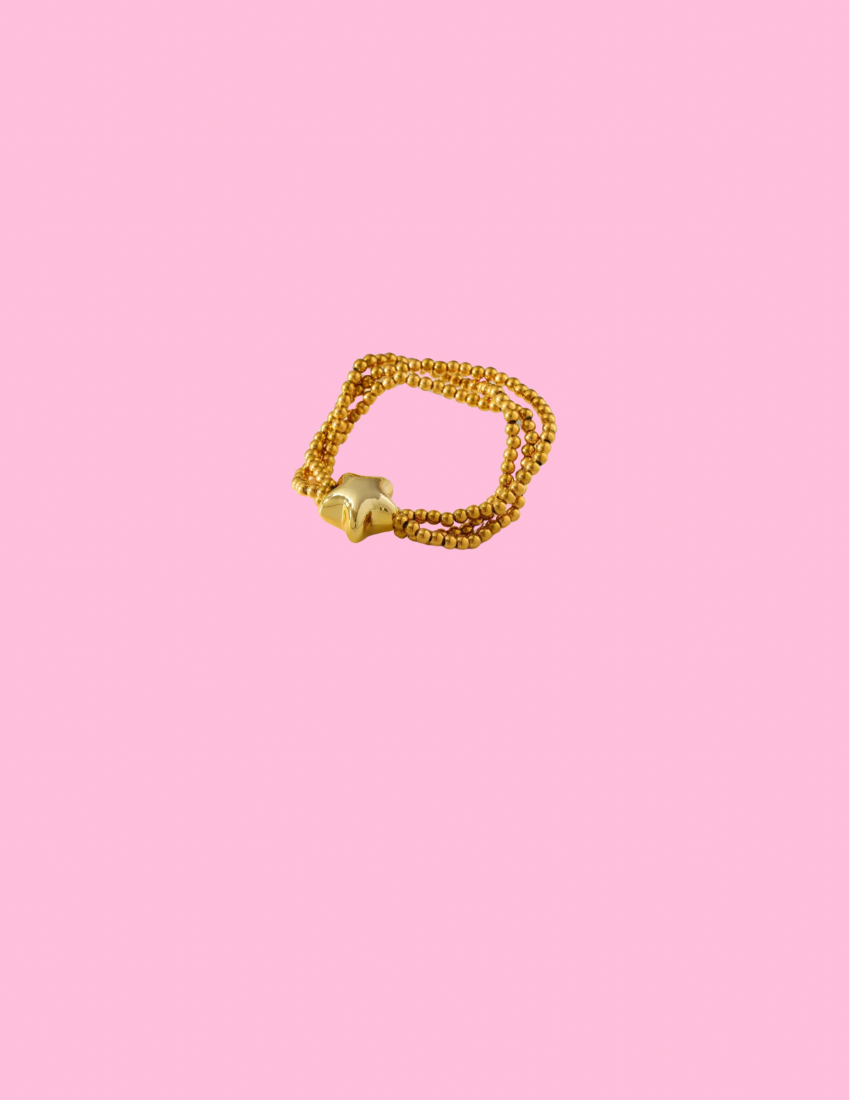 Gold start bracelet