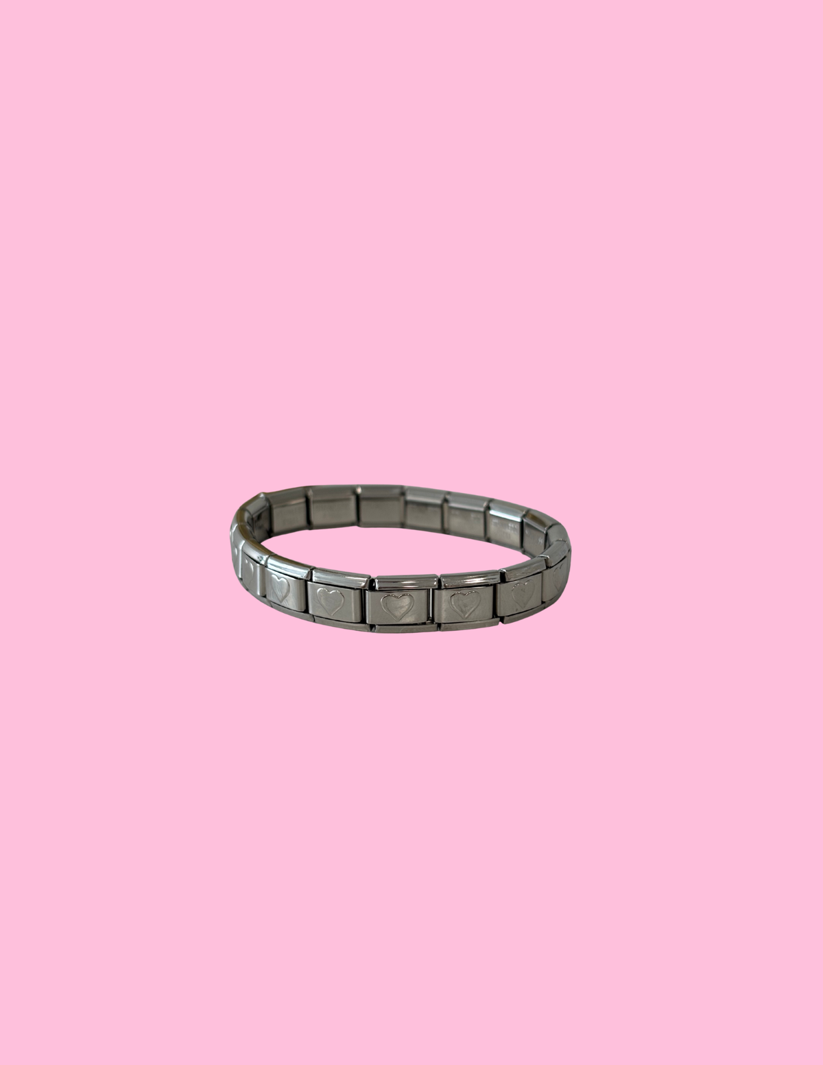 Heart silver bracelet