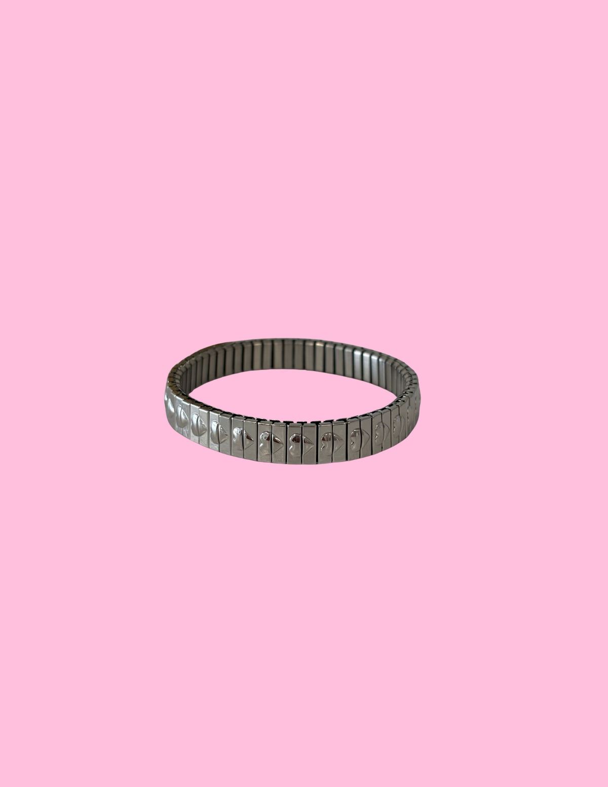 Heart silver bracelet