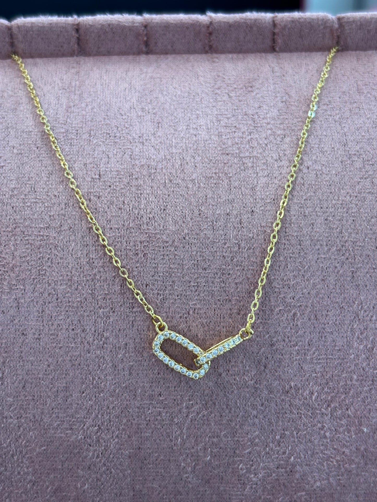 Gold Rhinestone Necklace