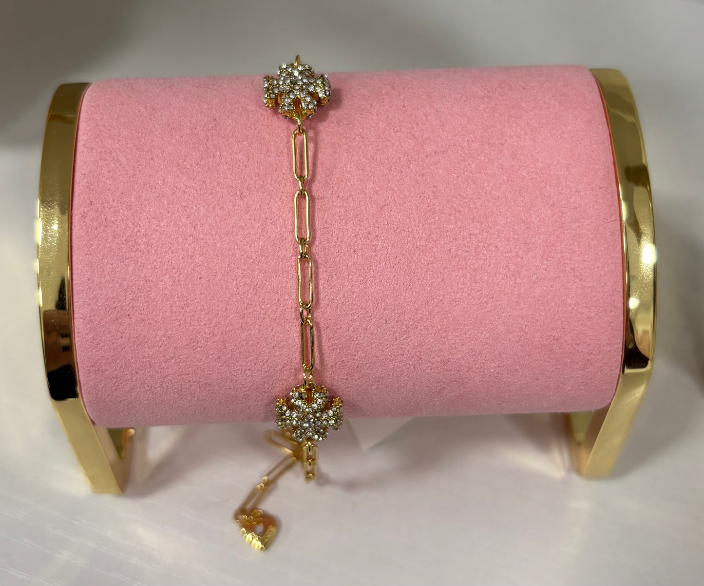 TB rhinestone bracelet