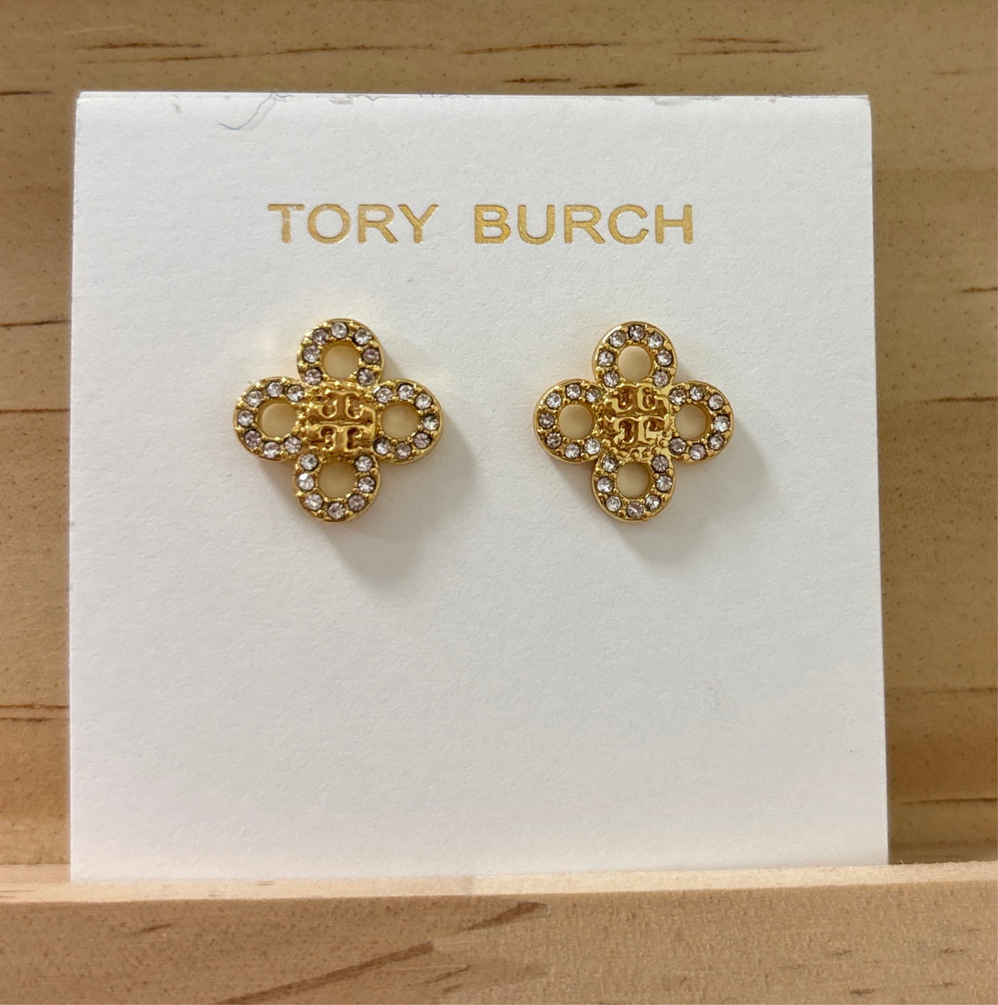 TB gold flower rhinestone