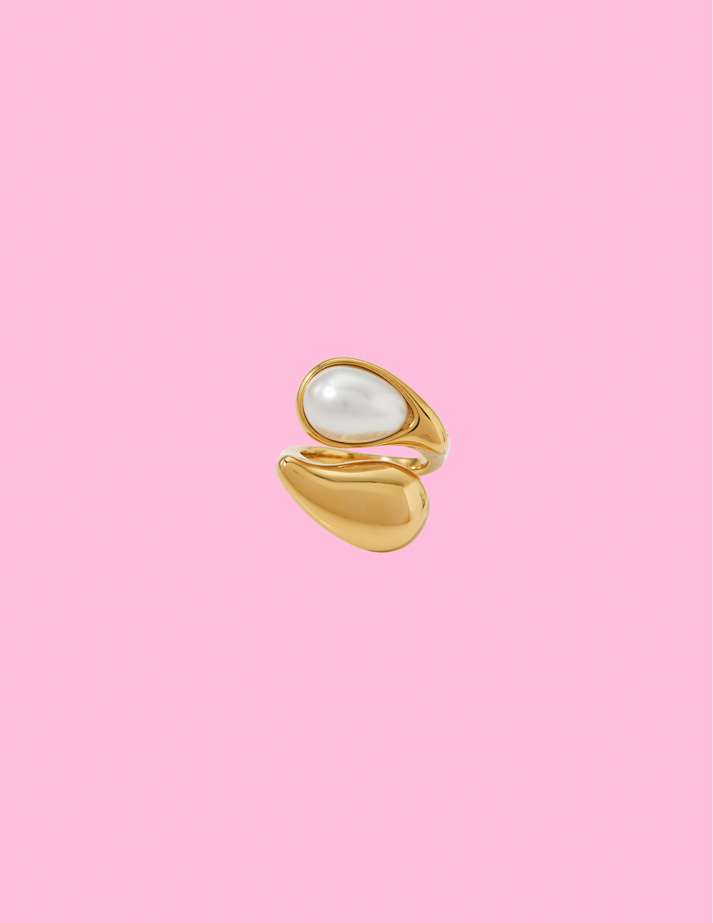 Gold Pearl Ring