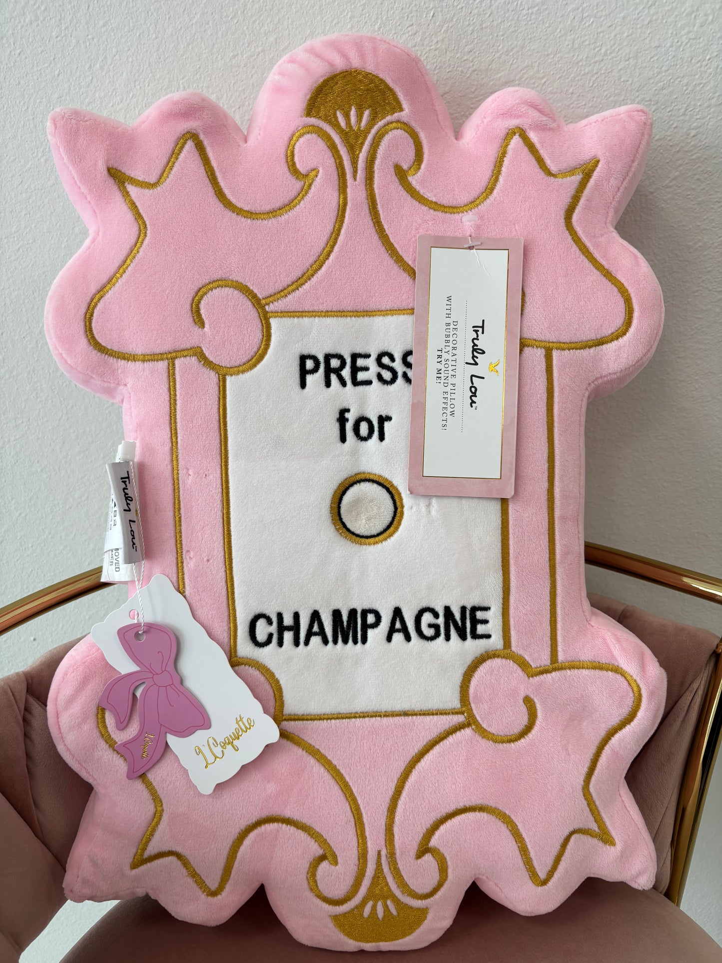 Champagne pillow