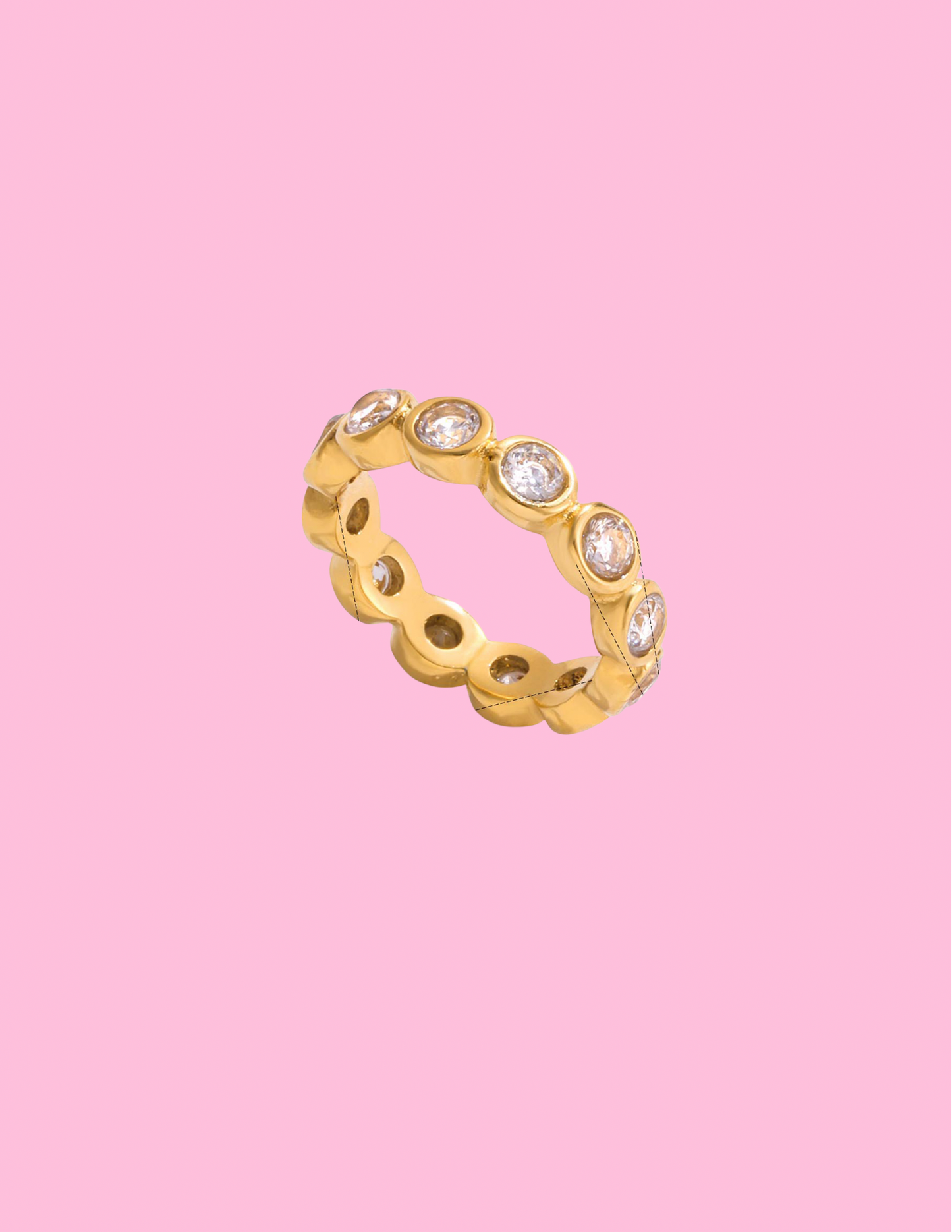 Gold Rhinestone Ring