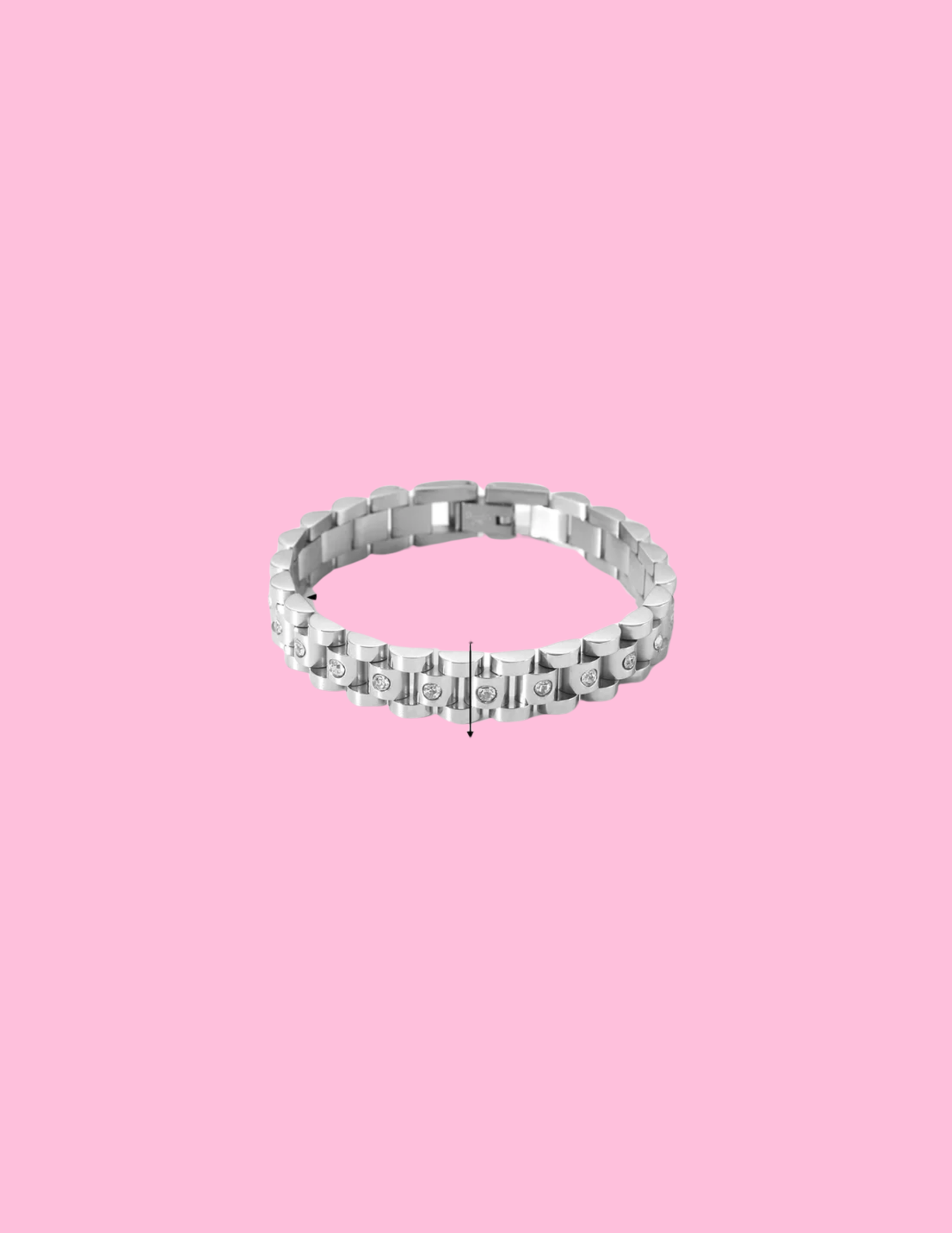 Silver Rhinestone Bracelet