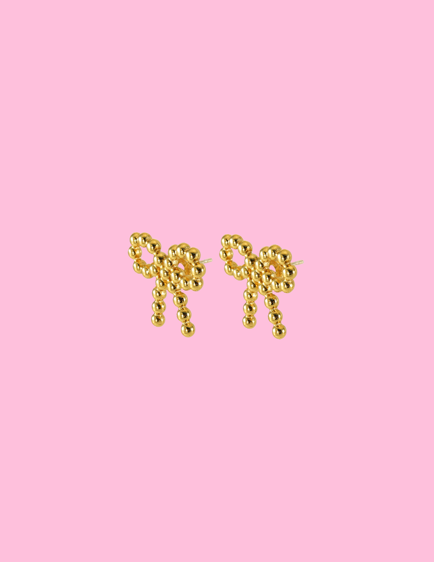 Bow Gold Earrings