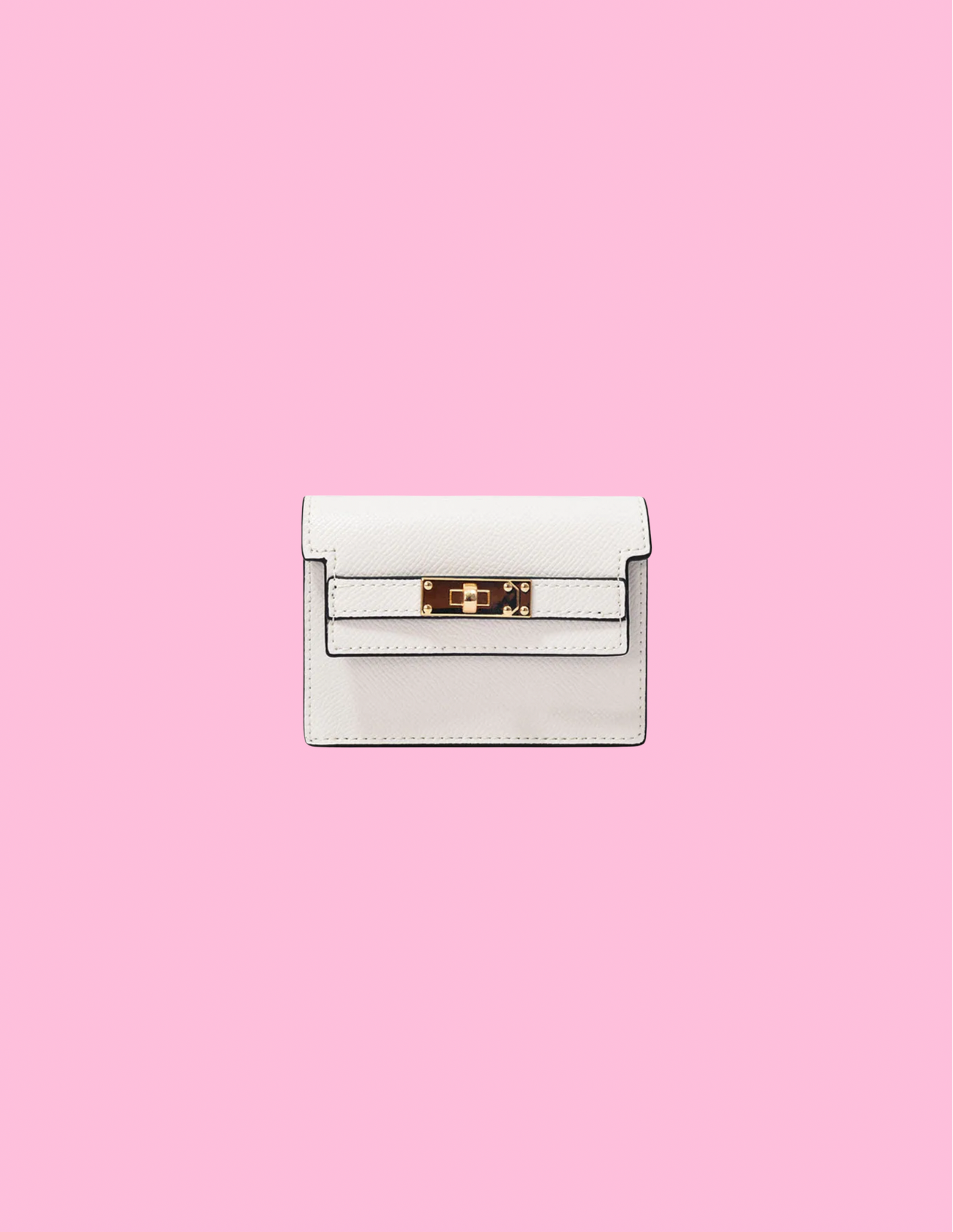 White mini wallet