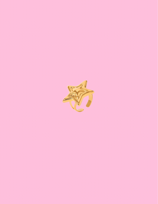 Gold Star Ring