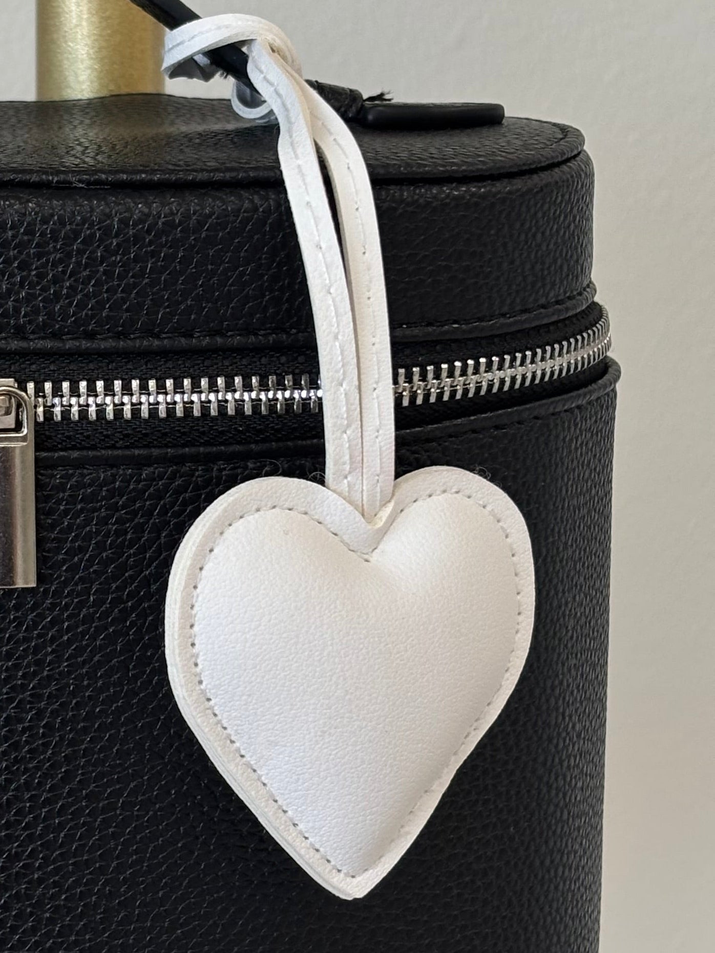 White Heart Charm