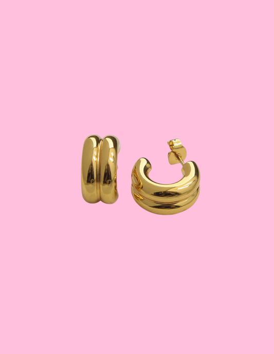 Gold mini hoops