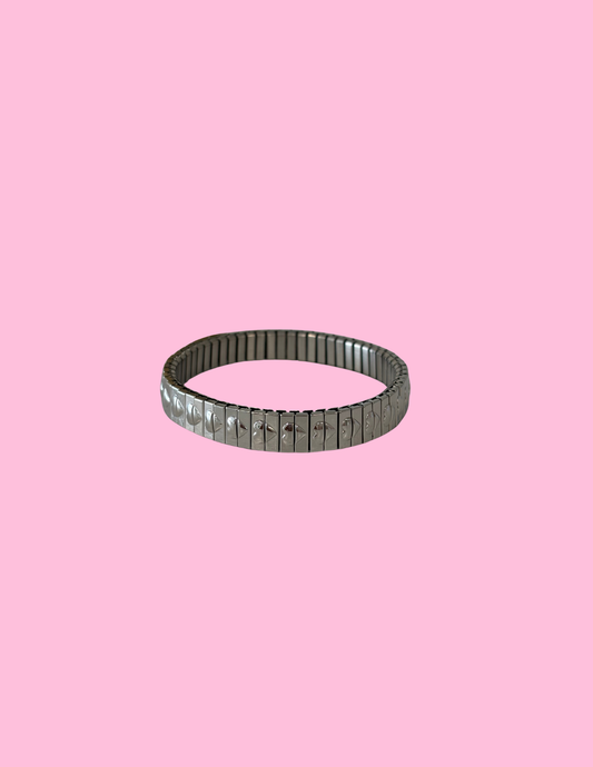 Heart silver bracelet