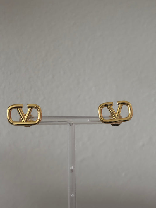 Valentino stud earrings (gold)
