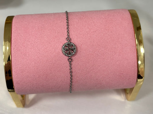 TB circle silver bracelet