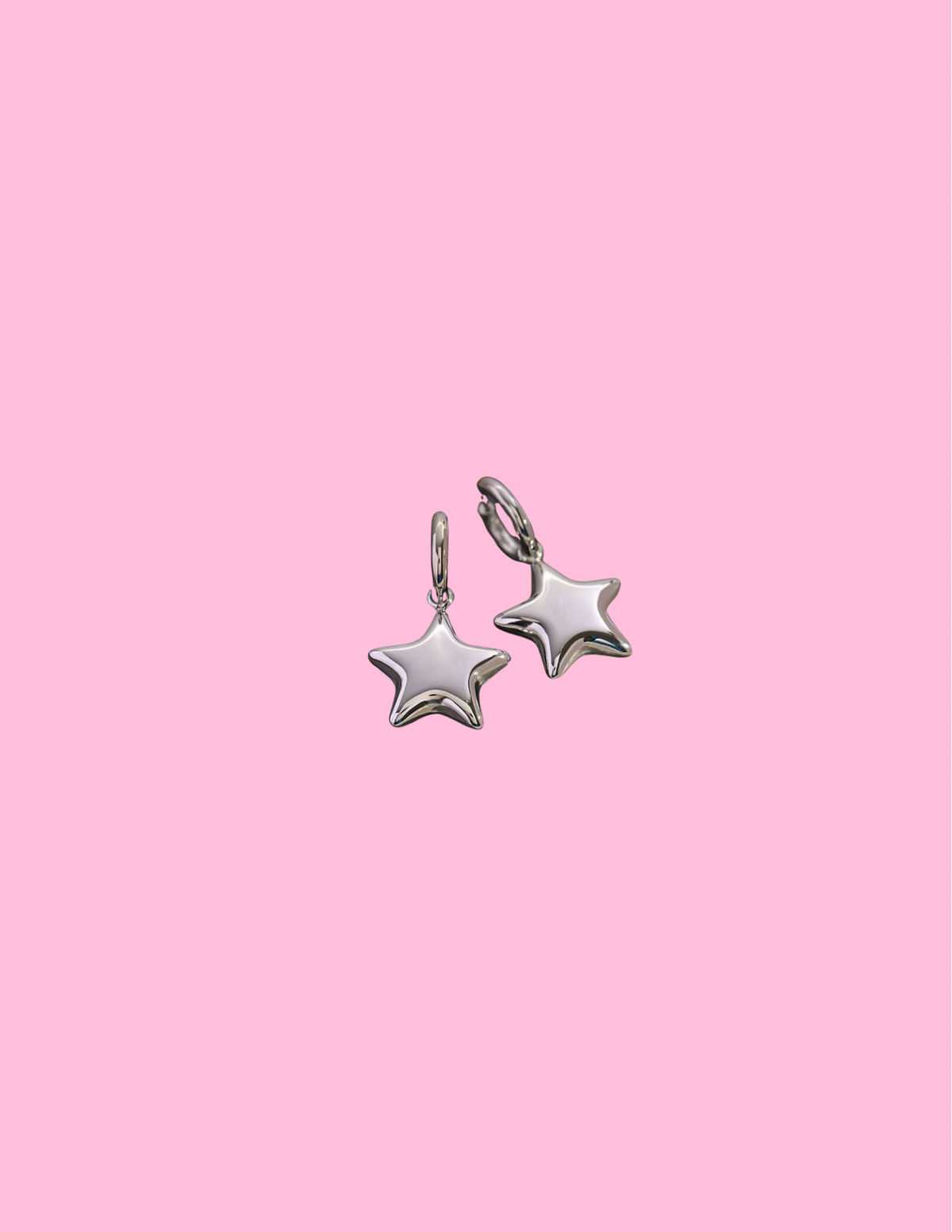 Silver Star earrings