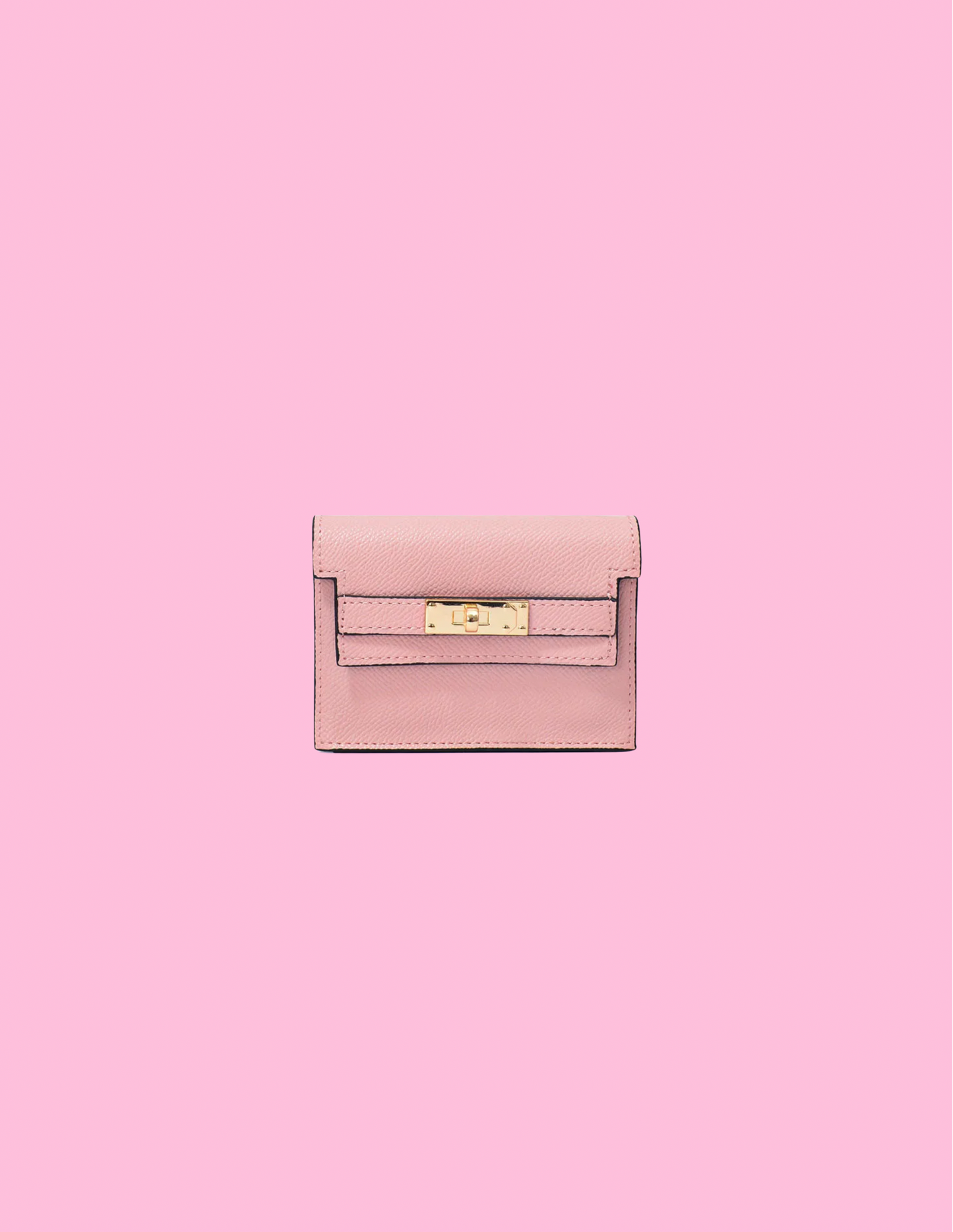 Pink mini wallet