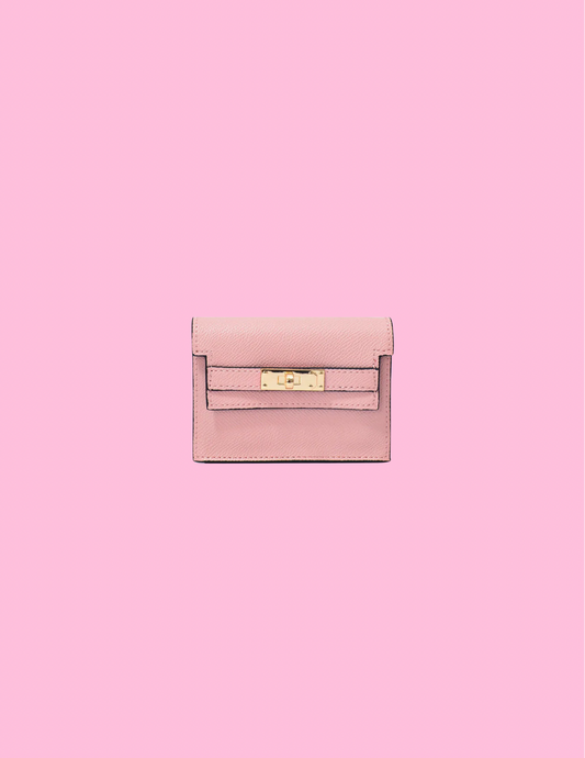 Pink mini wallet