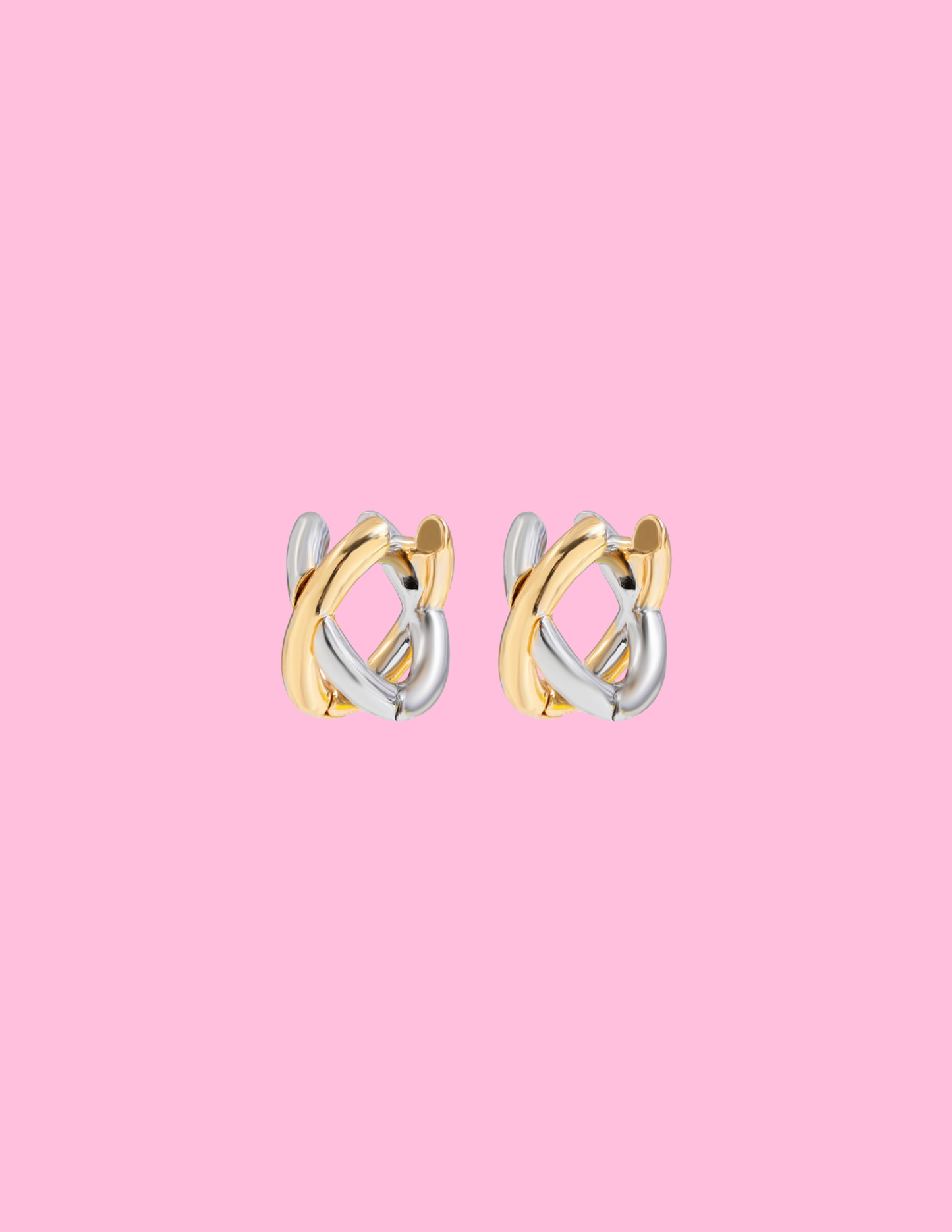 Two-Toned mini Earrings