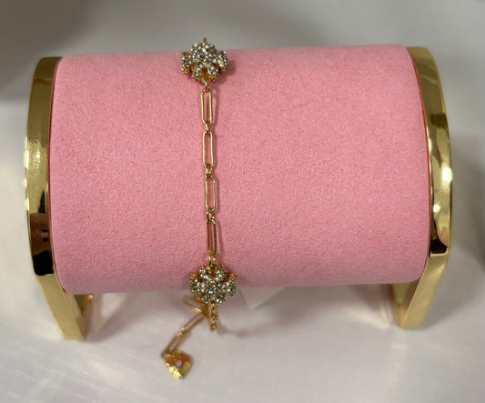 TB rhinestone bracelet