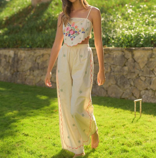 Floral pant set