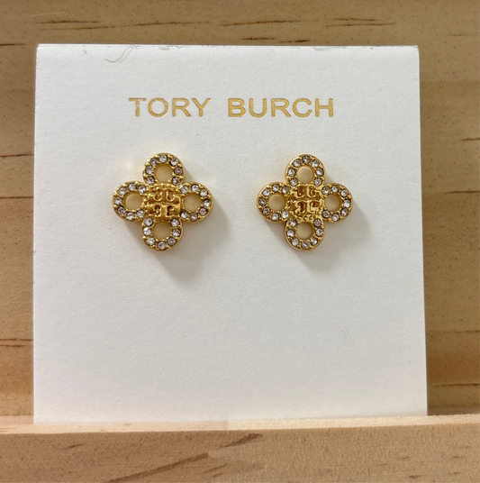 TB gold flower rhinestone
