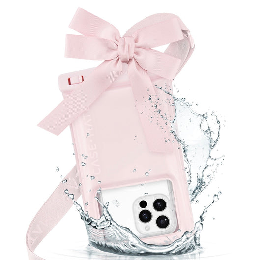Bow Pink Waterproof Phone Case (Pre-Order)