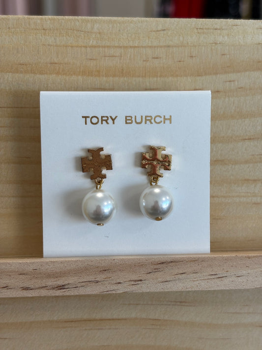 Tory Gold Pearl Earrings