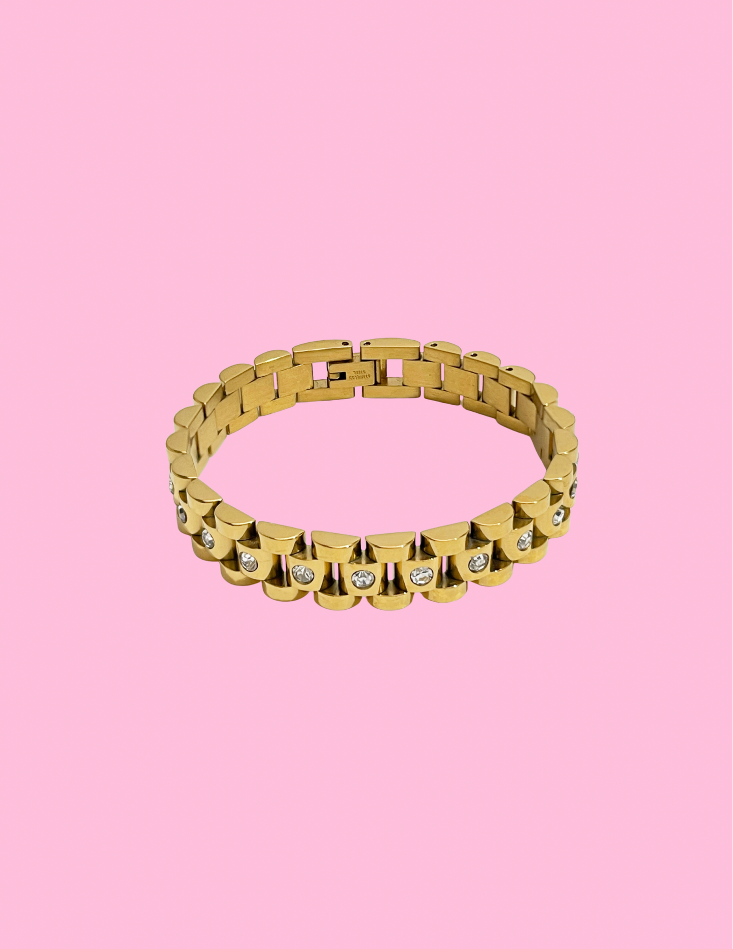 Gold Rhinestone Bracelet