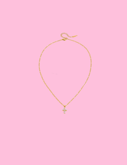 Pearl Cross Necklace