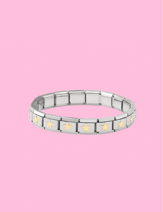 Two-Toned Star Bracelet