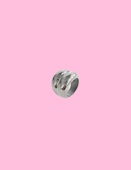 Silver Chunky Ring