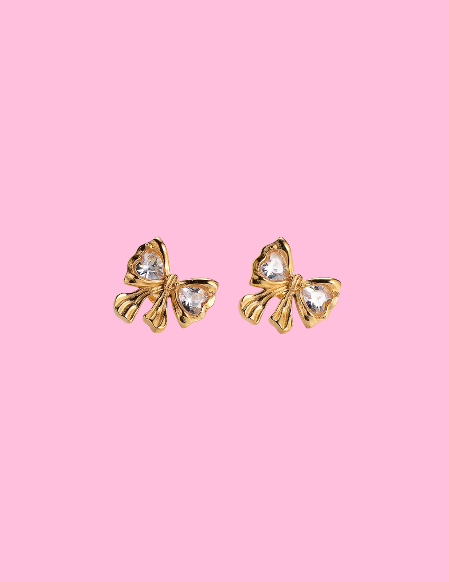 Bow Rhinestone Earrings