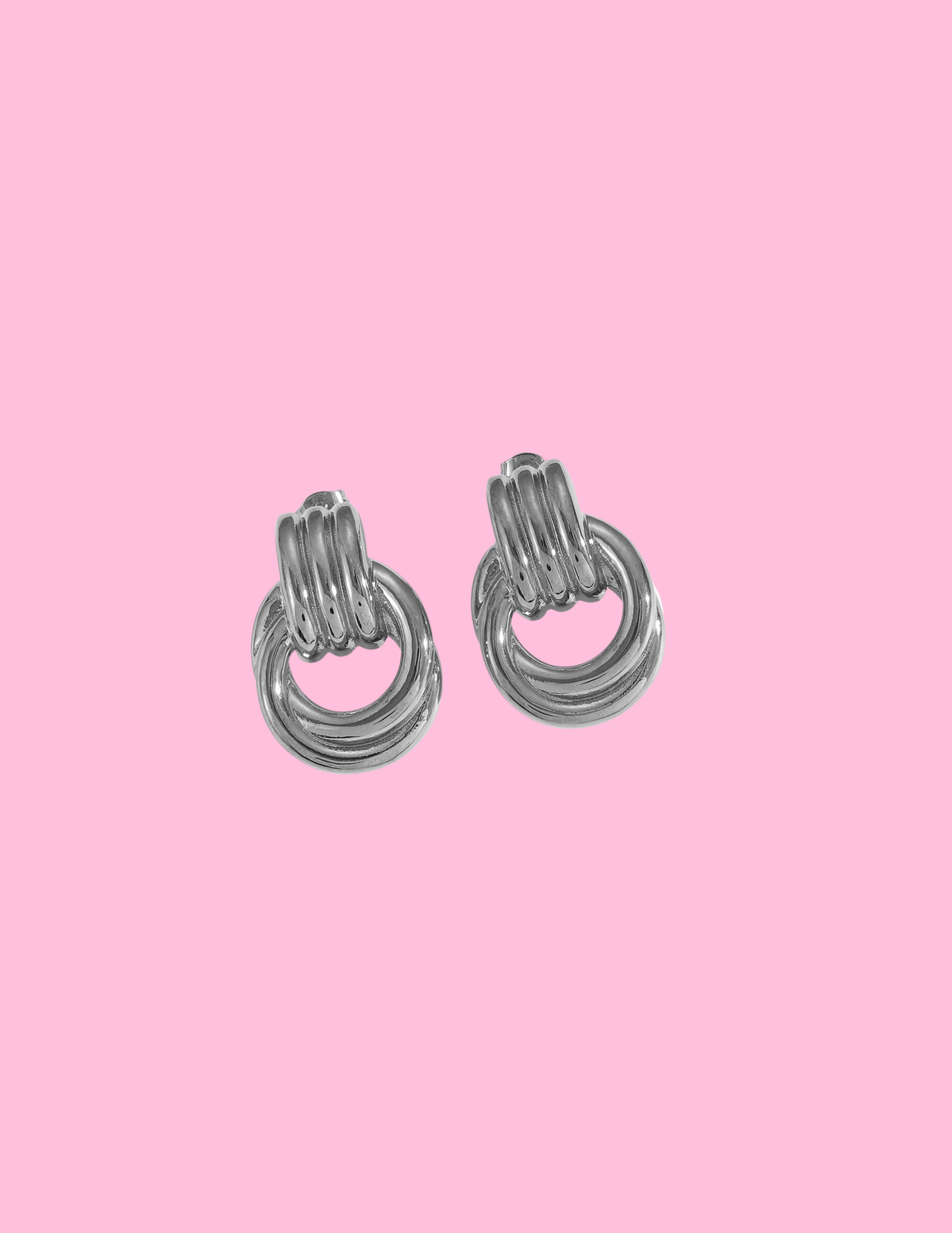 Silver Chunky Earrings
