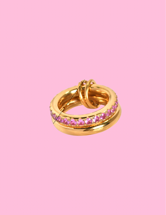 Pink Gold Tier Ring