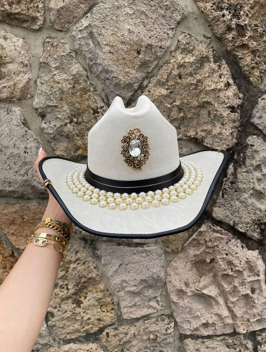 Off White Pearl Tejana