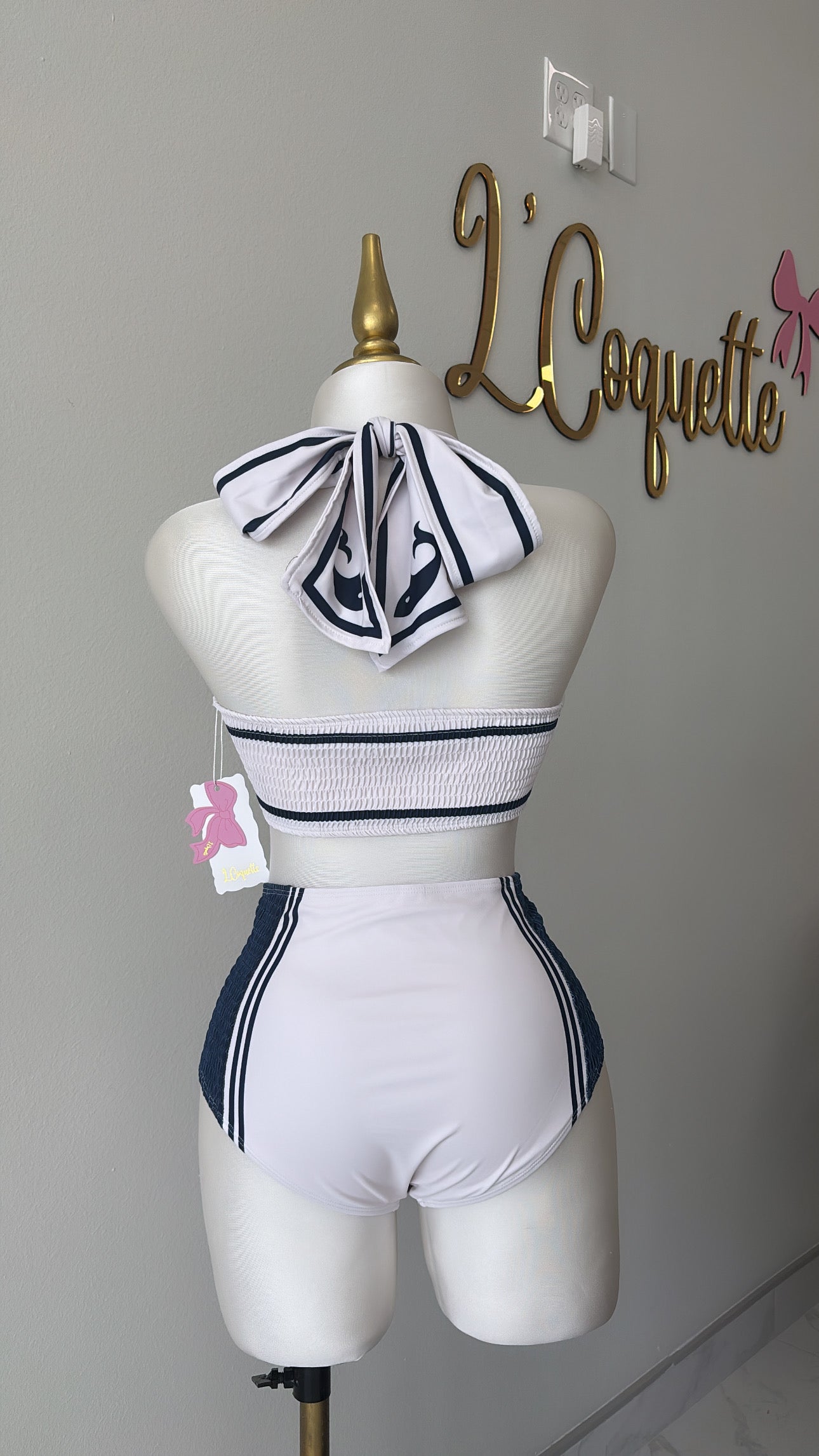 3 Piece Blue & White set swimsuit