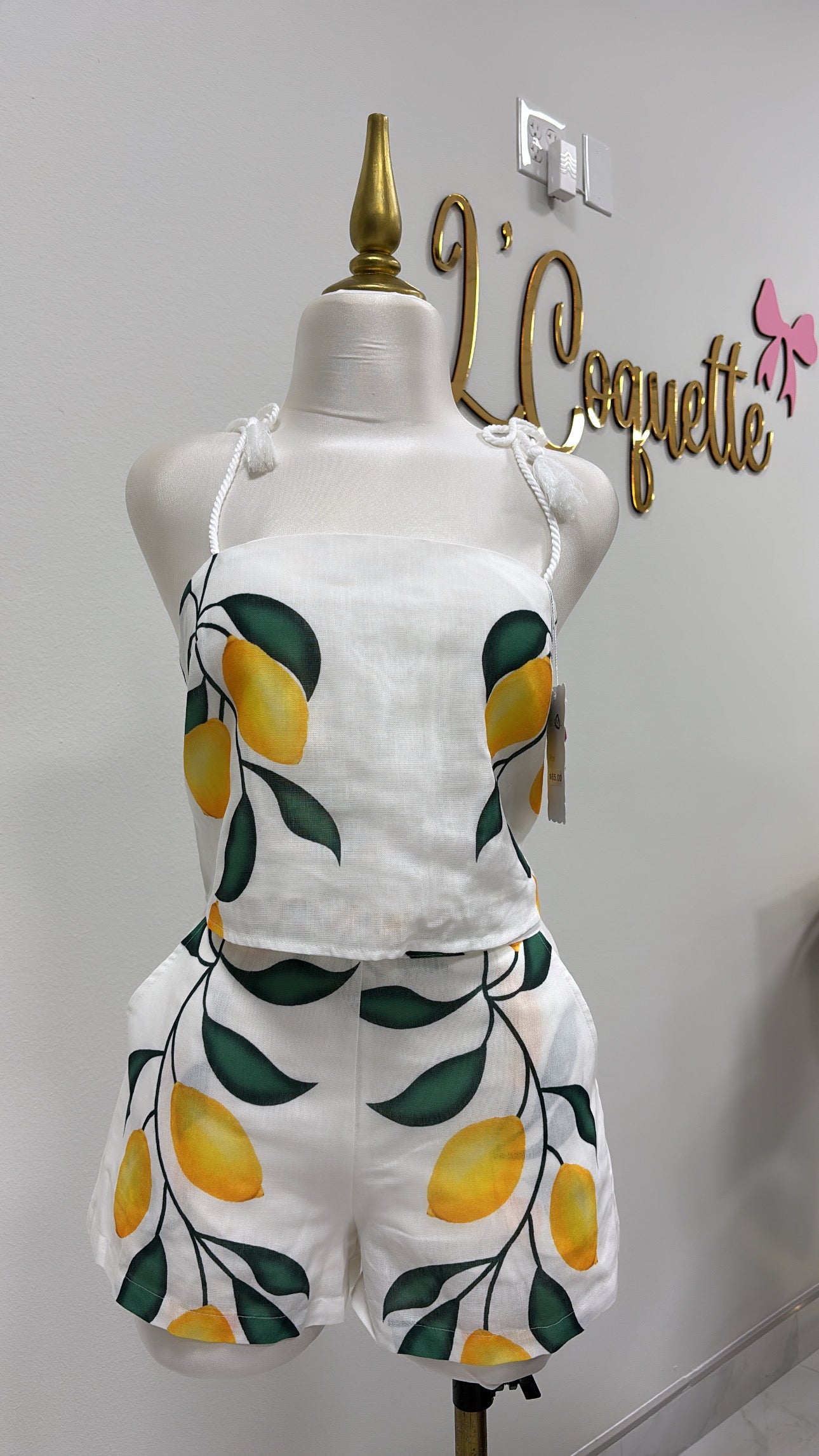 Lemon shorts set