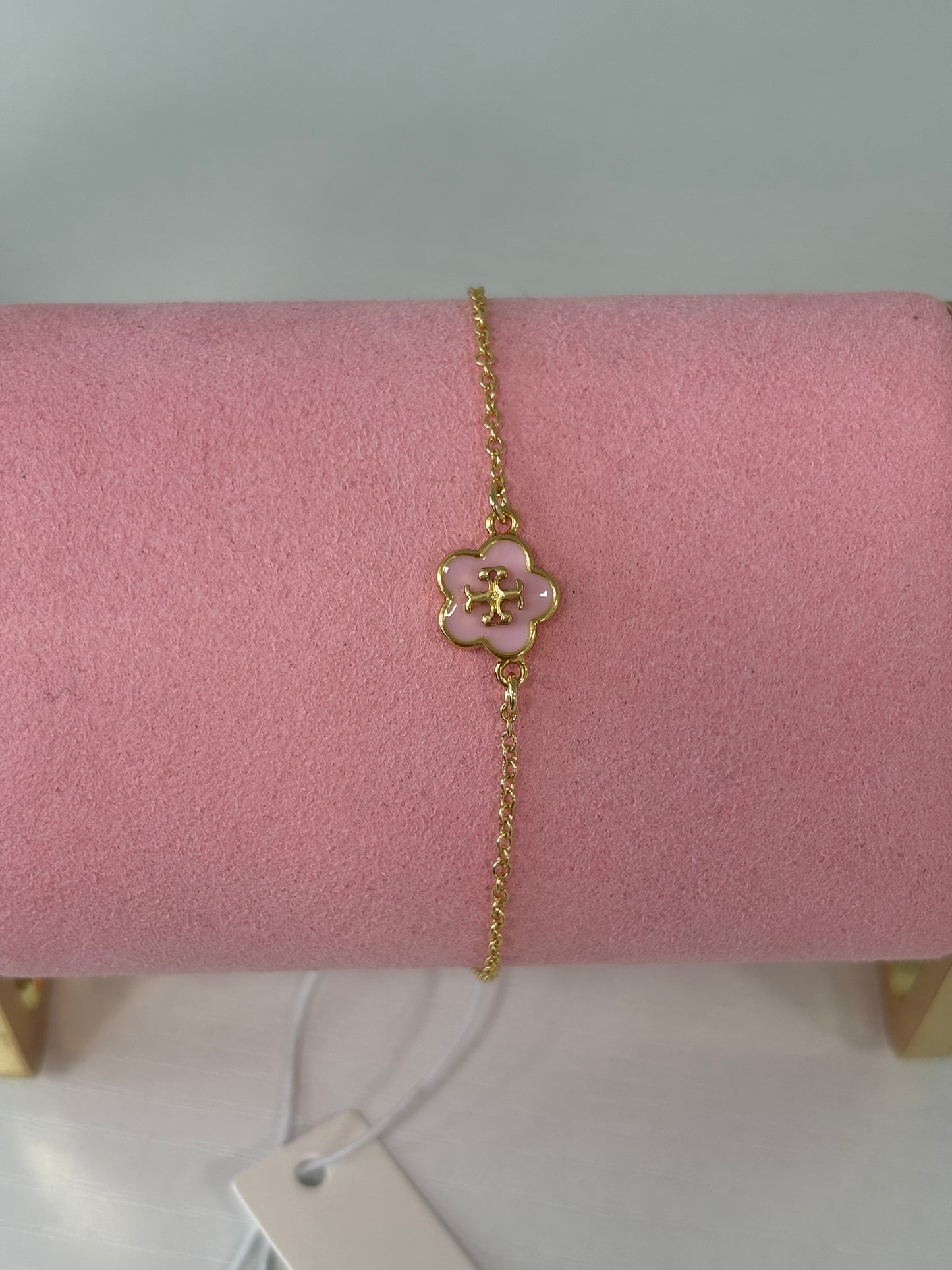 TB pink flower bracelet