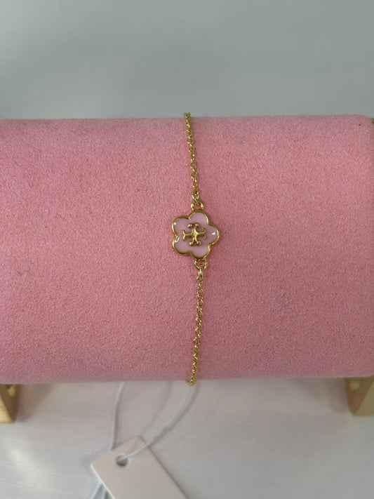 TB pink flower bracelet