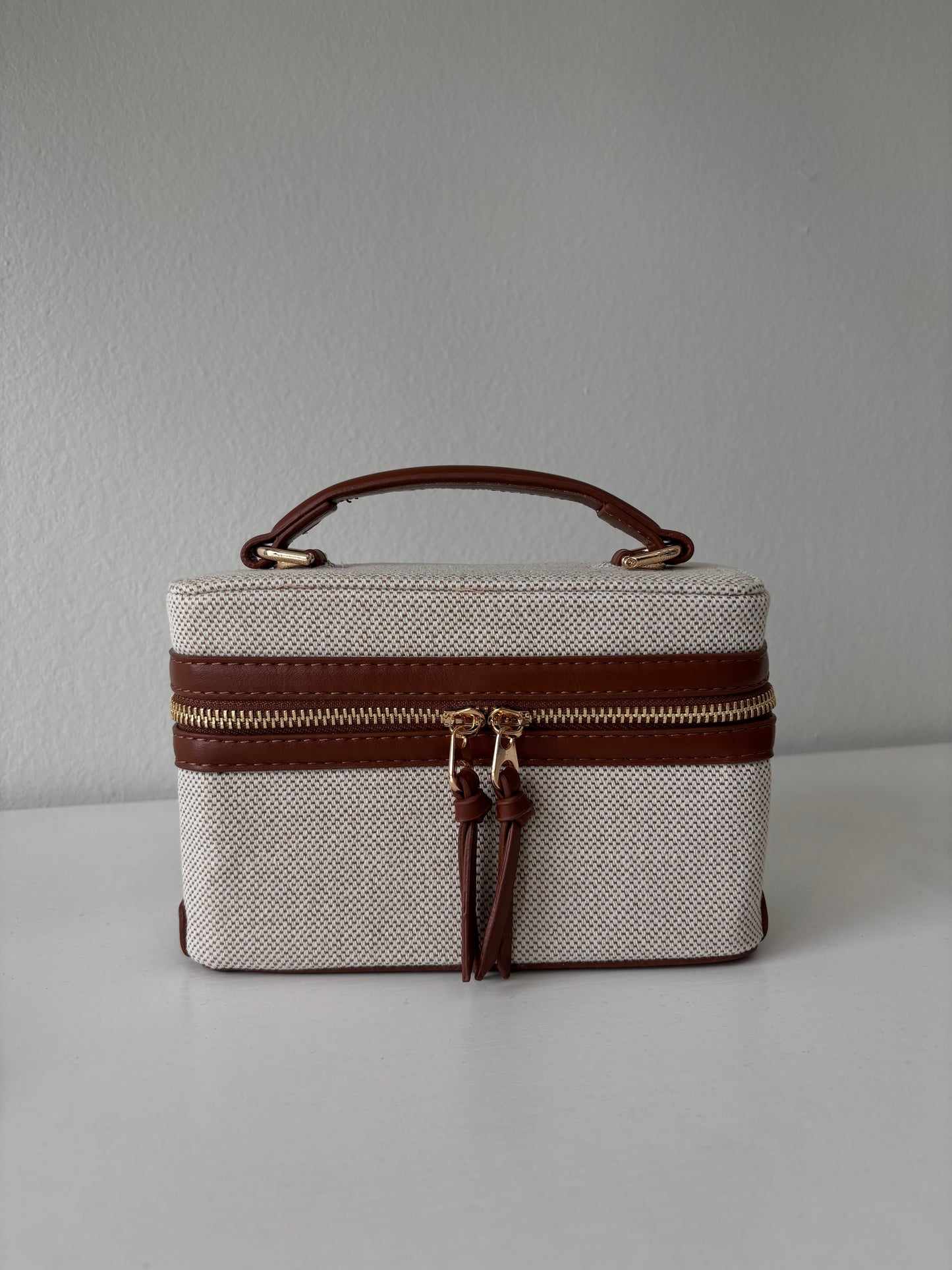 Brown mini handbag
