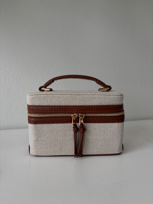 Brown mini handbag